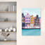Affiche murale abstraite d'architecture d'Amsterdam-849092641