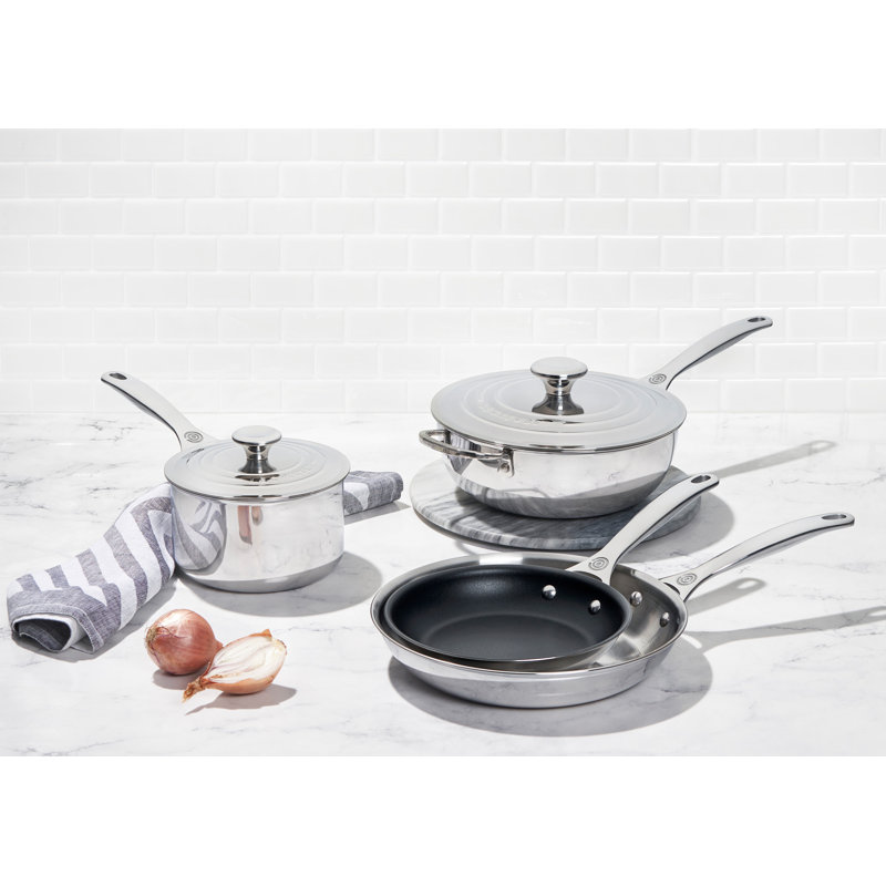 Stainless Steel and Non-stick 6-Piece Cookware Set