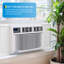 Climatiseur de fenêtre intelligent WiFi 12 000 BTU avec chauffage et climatisation GarveeHome, climatisation CA silencieuse écoénergétique, télécommande et contrôle d'application, installation à travers le mur pour une chambre à bureau à domicile