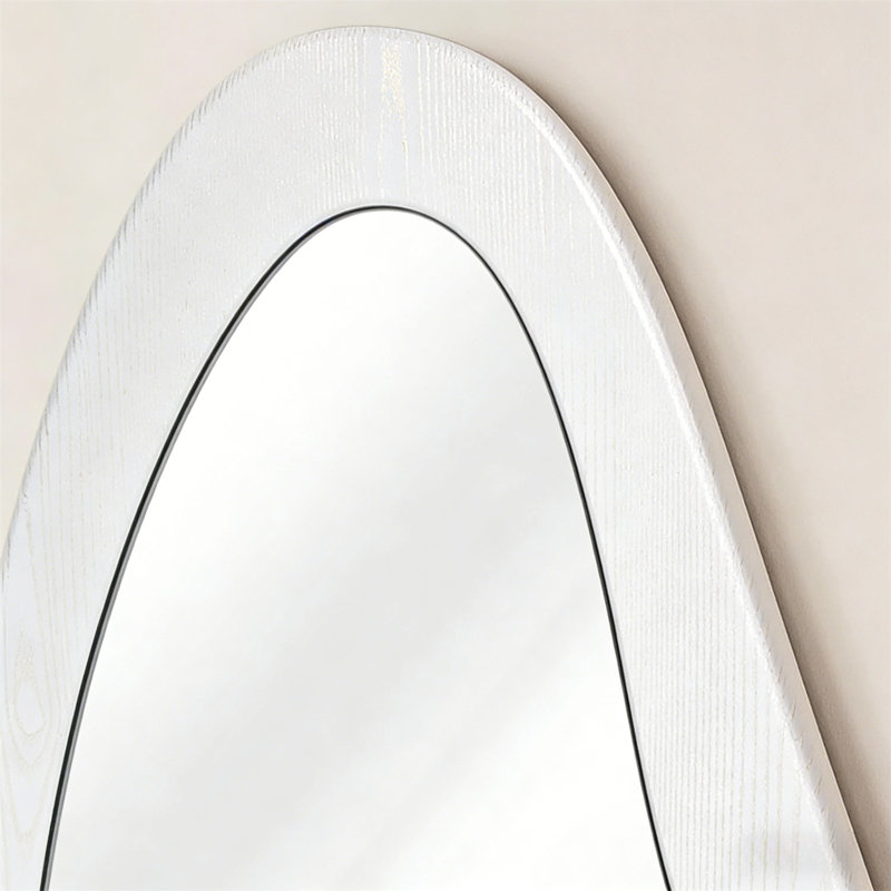 Full Body Mirror, Full Body Mirror, Irregular Wave Shape, Suitable For Long Floor Mirrors In Dressing Rooms, Bedrooms, Living Rooms