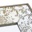 Miroir rectangulaire antique argenté 24 "x 15" avec rehaussement floral, plateau suspendu et miroir pour décoration intérieure-932066885