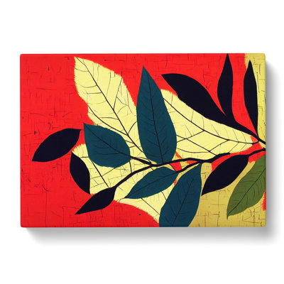 Evocative Leaf - Wrapped Canvas