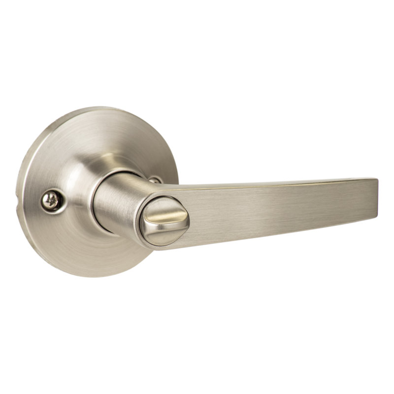Cedar Privacy Lever, Satin Nickel