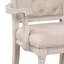 Chaise avec accoudoirs à finition blanc antique (ensemble de 2)