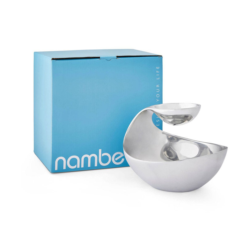 Nambe Scoop Server, 8" H x 11" W x 11" D