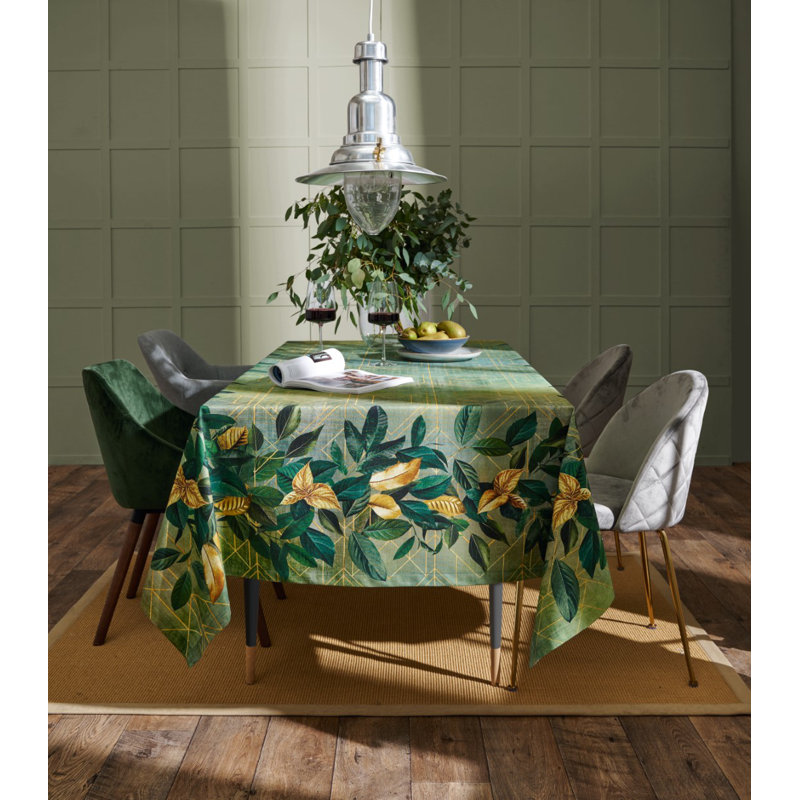 1608 Rectangular tablecloth, Green