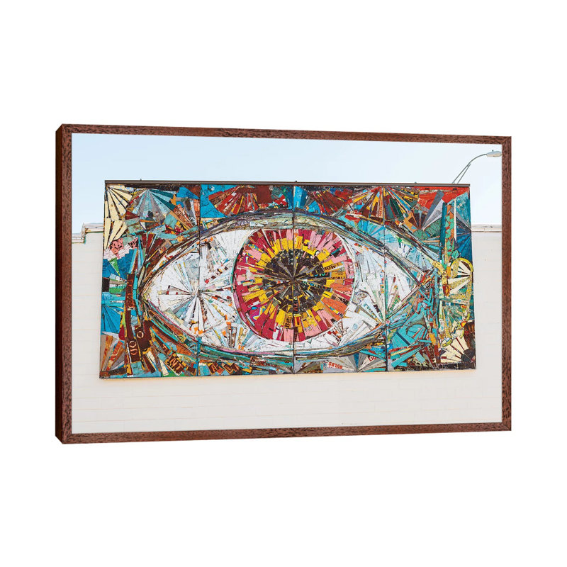 Austin Eye by Bethany Young - Print on Canvas, Classic Brown Wood Framed, 66.04cm H x 101.6cm W x 3.81cm D
