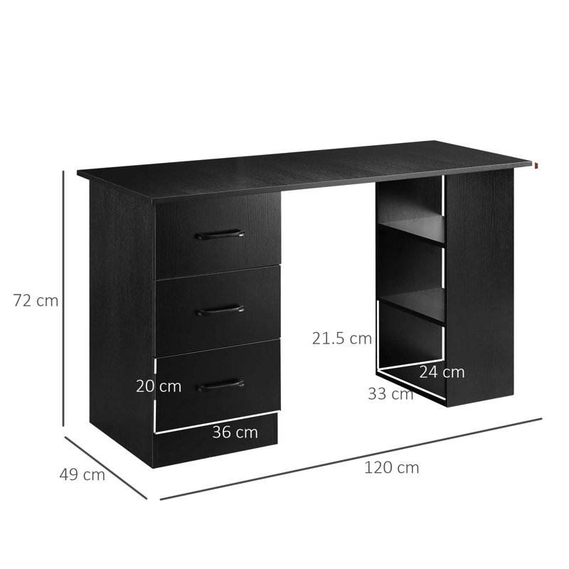 Klara Computer Desk, Black