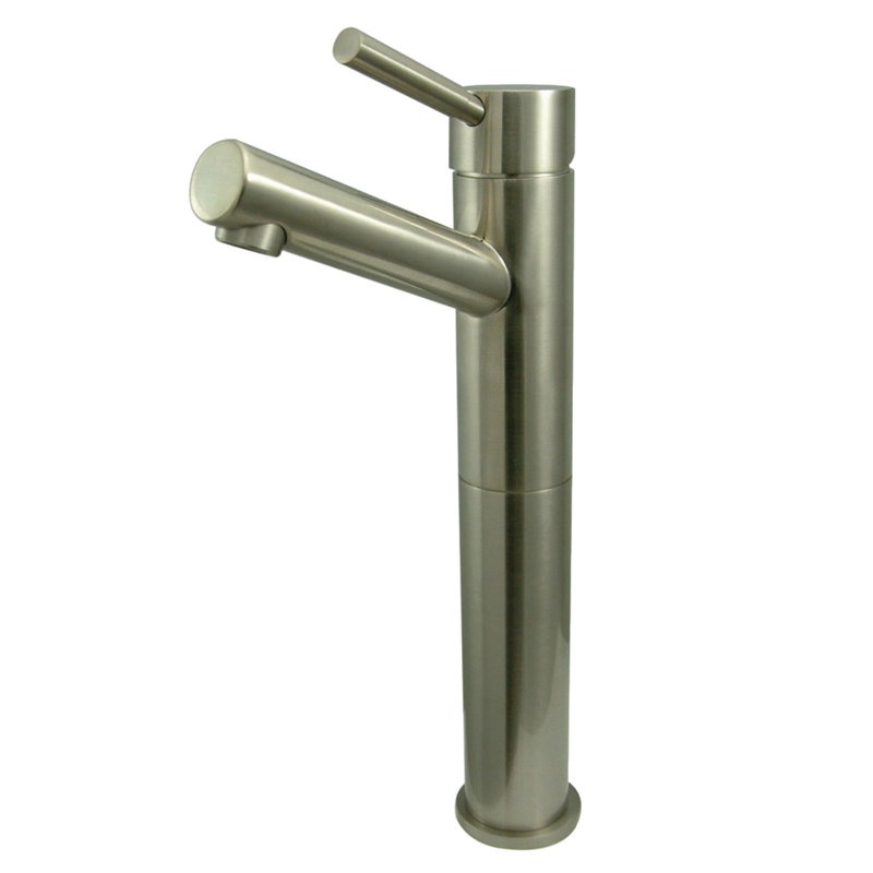 South Beach Vessel Sink Bathroom Faucet, Satin Nickel