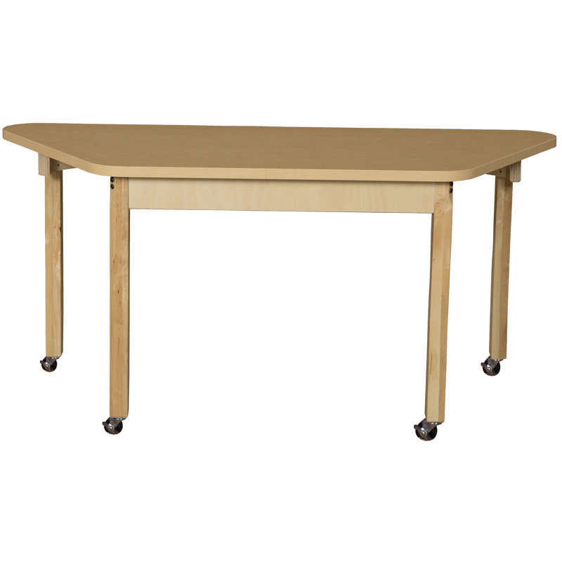 Table d'activité trapézoïdale, H 27 po x L 60 po x l 30 po, Oui