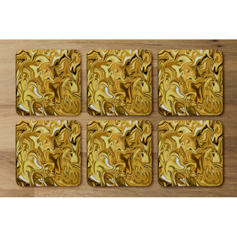 Square 6 Piece Coaster Set