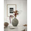Vase décoratif en céramique marbré D8,5 x 9,8 po - Ambre et gris anthracite