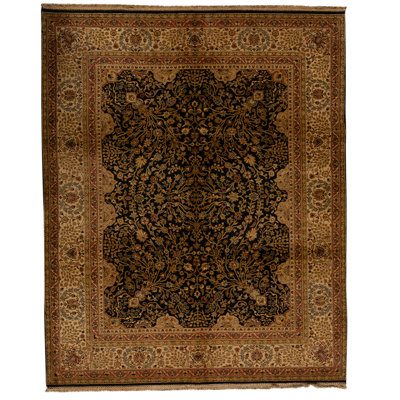 Wool No Pattern And Not Solid Color Area Rug in Cream
