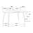 Oval 60-Inch Extension Leaf Dining Table, Dark Walnut