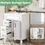 Meuble-lavabo 24 po avec lavabo en céramique, petite armoire de salle de bain, armoire moderne avec 2 tiroirs et tablette réglable-818494788-818494790