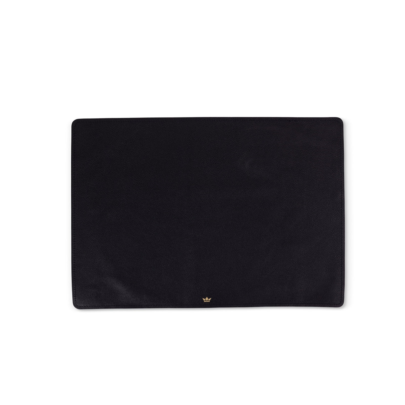 Sindri Placemat Leather Black 18.9" X 13.4", Black