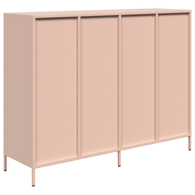 Sideboard 135X39x103.5 Cm Cold-Rolled Steel, Pink