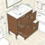 Meuble-lavabo 30 po avec lavabo en céramique-327678769
