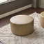 Repose-pieds rond en similicuir de 24 po de largeur-749040942