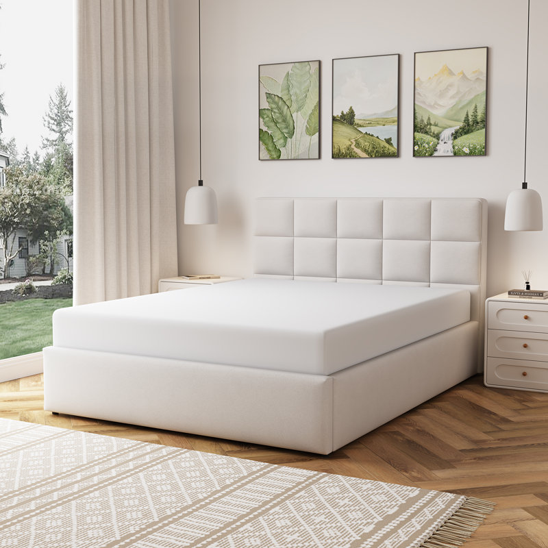 Upholstered Ottoman Storage Bed, King (5')