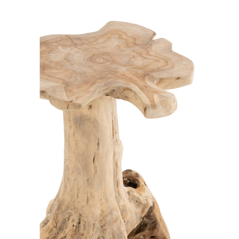 Battiste Solid Wood Pedestal End Table