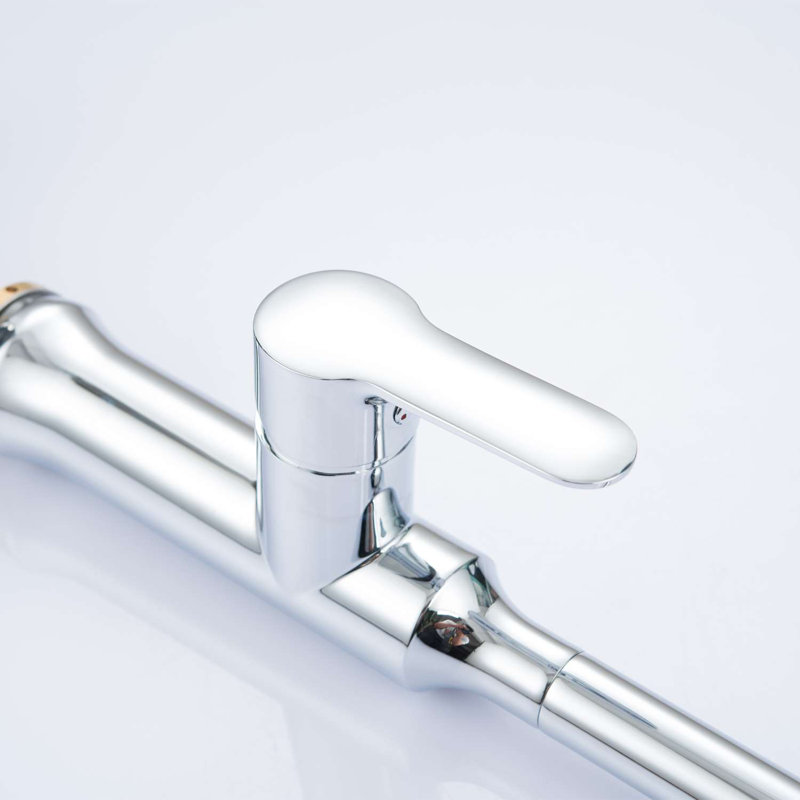Robinet d'évier de cuisine à poignée simple en acier inoxydable avec bec pivotant sur 360 ° Topcraft