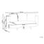 Delynda 210cm Wide Curved Metal Patio Sectional with Cushions-1513395465