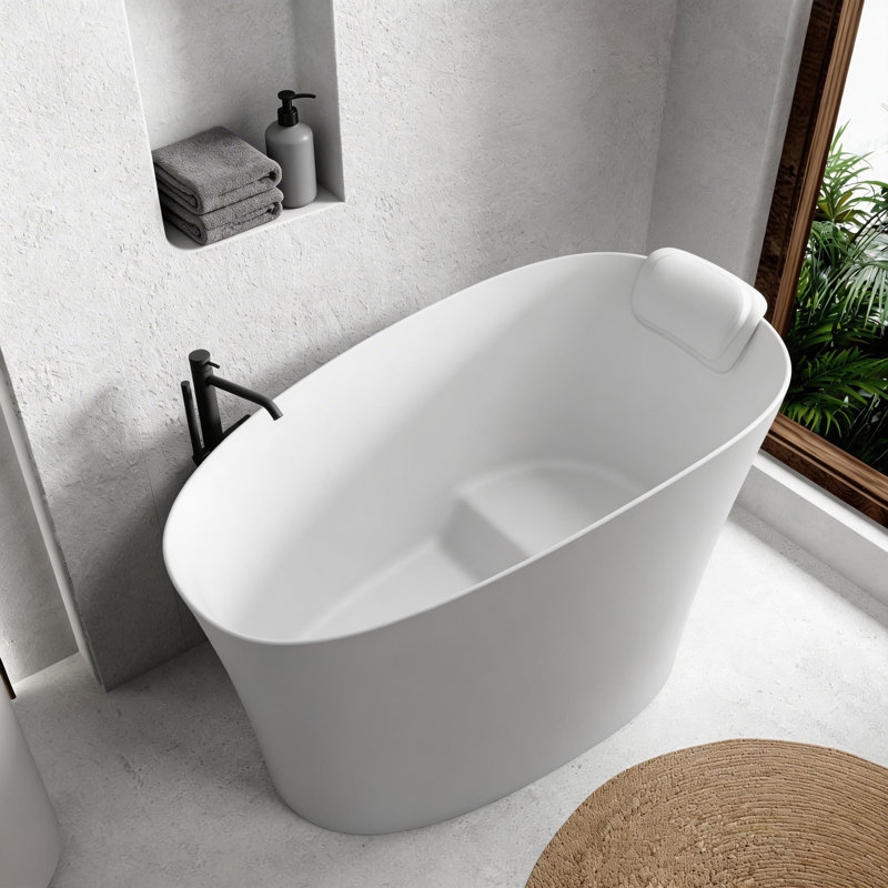 Baignoire de trempage autoportante à surface solide de L 51 po avec baignoire intérieure Giving Tree