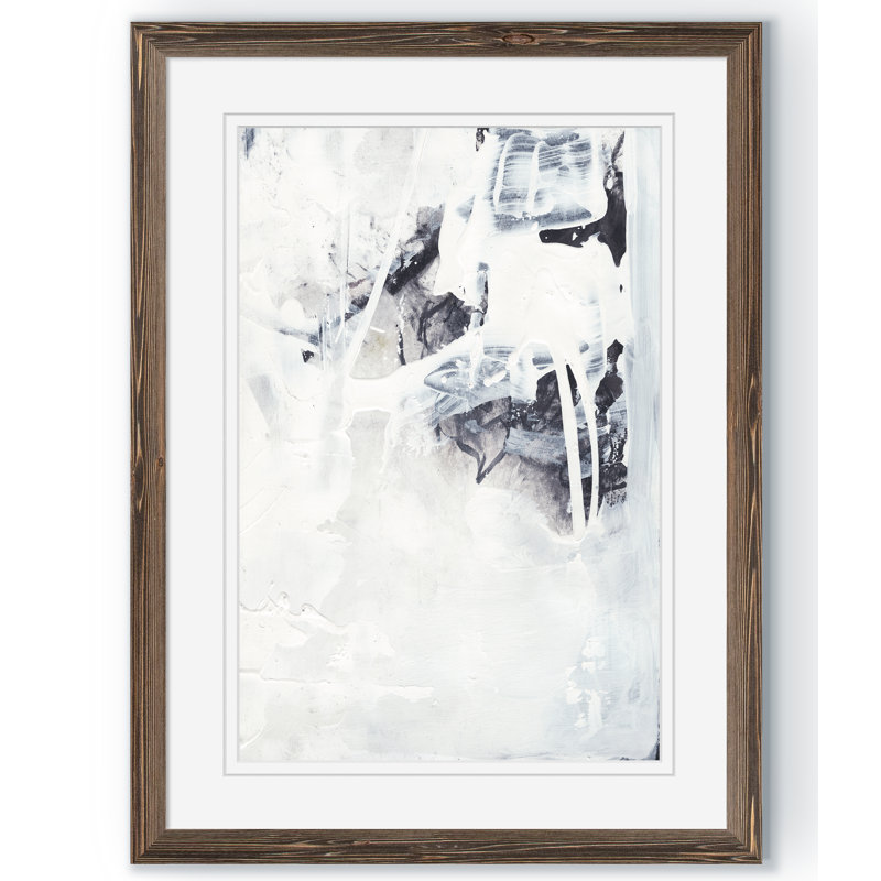«Fire and Ice III» par Paul Cezanne - reproduction d'art encadrée, H 22 po x l 16 po x P 2 po, Impression encadrée, moka
