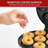 Mini Donut Maker, Durable, Nonstick Easy to Use Mini Baking Machine - Cooks 7 Mini Doughnuts at a Time - Glazed, Frosted with Sprinkles, Nuts, or Vegan Donuts, & More (White)-26086671
