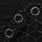 Deconovo Silver Diamond Pattern Curtain Pair-78279278-78279290