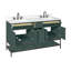 Avanity Paisley 60 in. Vanity Combo in Everglade Green finish with Cala White Engineered Top-47986254