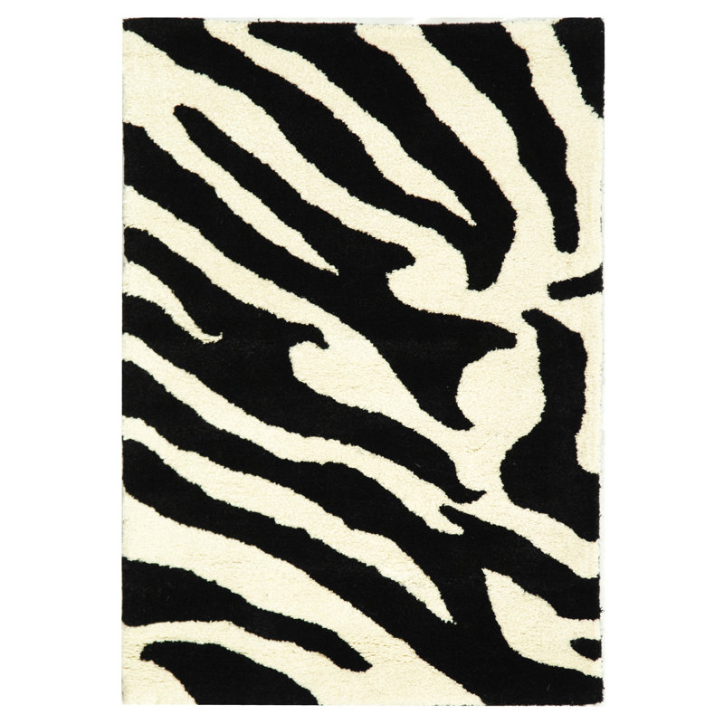 Christoper Hand Tufted Wool Animal Print Rug, Rectangle 2' x 3'