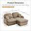 Canapé en L Chenille Cloud-132952726-132952727