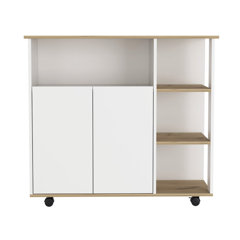 Chariot de cuisine polyvalent avec plusieurs options de rangement pour une cuisson efficace