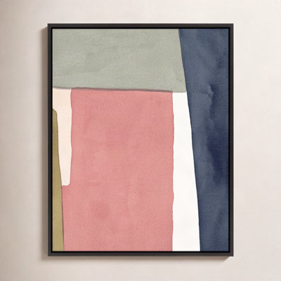 Warm Pink And Indigo by Julia Balfour