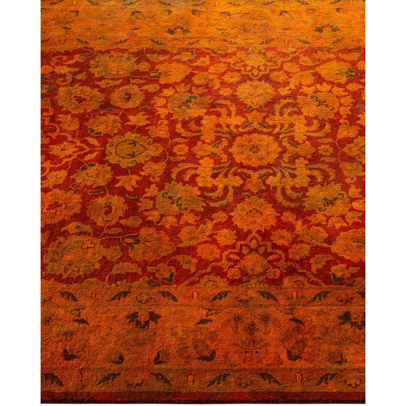 Tapis unique noué à la main Weirsky - Orange