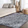 Modern Persian Boho Vintage Trellis Black/Ivory Rug