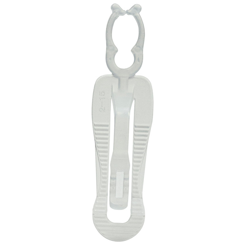 Ensemble de pinces de Noël claires pour gouttière et bardeaux transparents 500ct