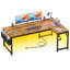 Bureau d'ordinateur en L robuste avec bureau de 2,4 cm d'épaisseur et lumières DEL-1628689456-1636848668