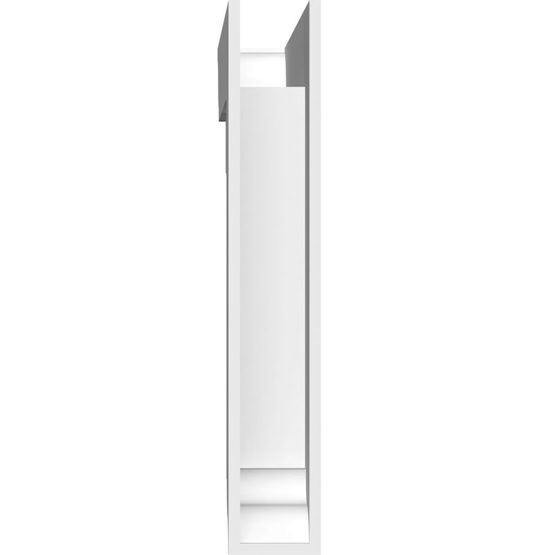 3"W x 18"D x 18"H Standard Imperial Architectural Grade PVC Bracket With Traditional Ends, 18" H x 3" W x 18" D