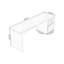 Bureau rectangulaire en bois massif Burlywood-109598538