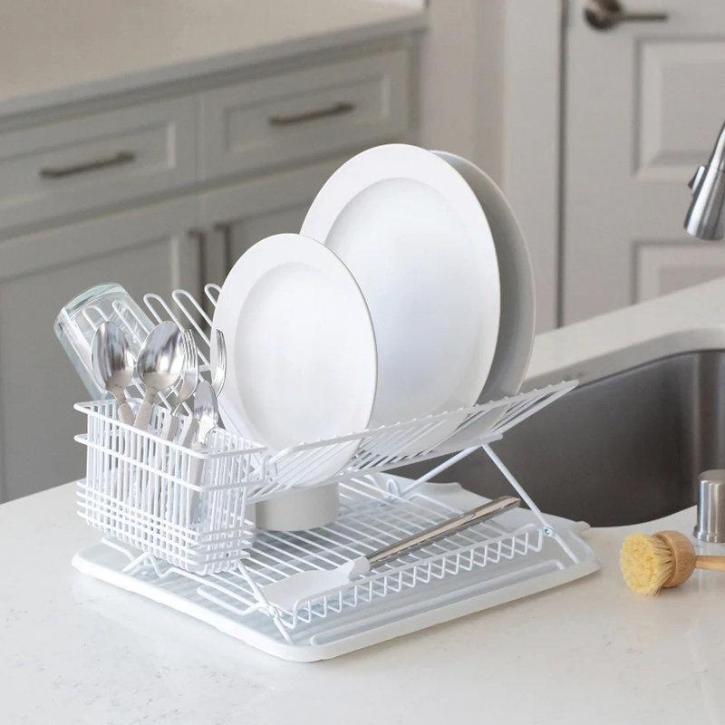 Dish Rack, White