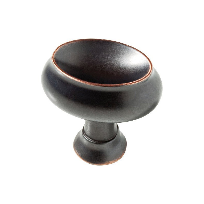(Paquet de 5) (Paquet de 2) Boutons bronze Bradley de 1-3 / 8 po avec détails cuivrés