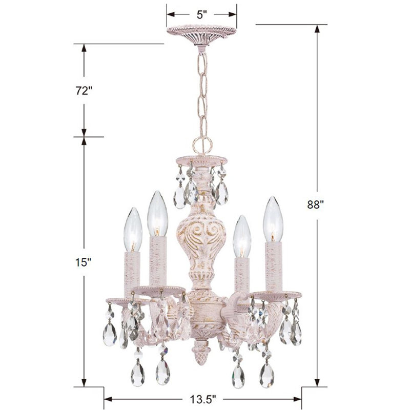 Abagail 4 - Light Candle Style Classic / Traditional Chandelier
