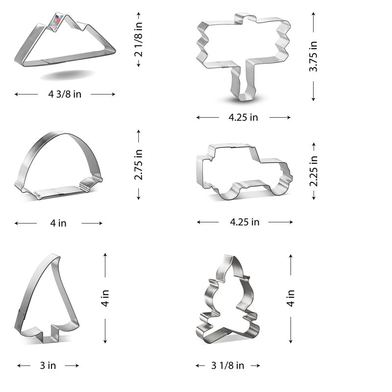 CookieCutter.com 6 -Piece Non-Stick Cookie Cutter