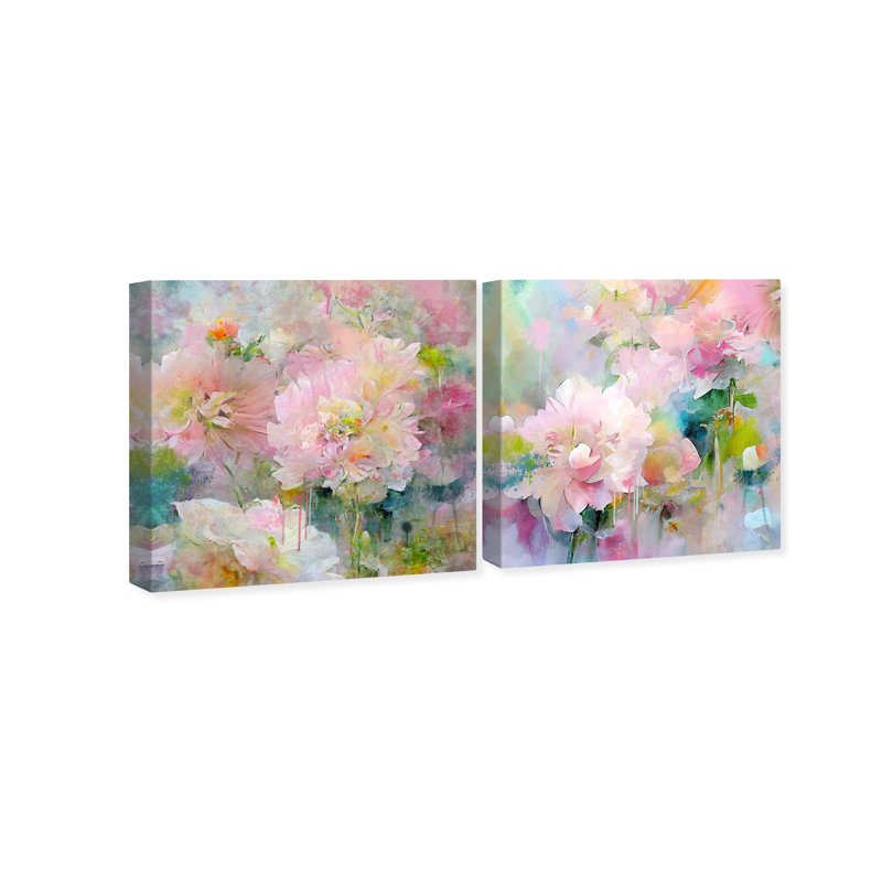 La Bloomia - Ensemble de 2 toiles tendues, H 30 po x l 30 po x P 0,8 po