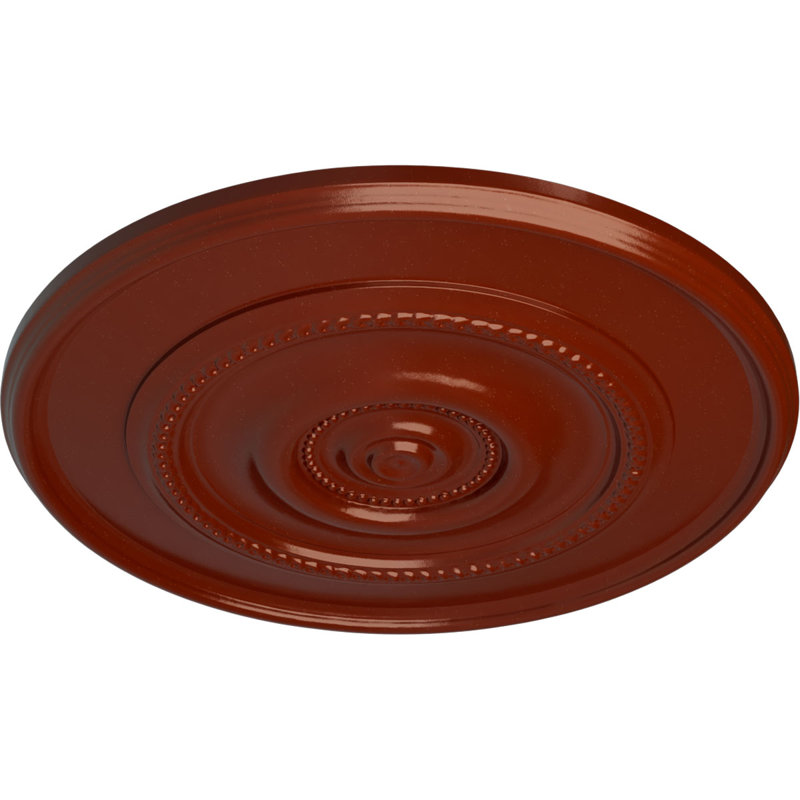 Endurathane Dylar Ceiling Medallion, 30"OD x 2 1/4"P (Fits Canopies up to 6 1/4")Hand-Painted Firebrick Finish, Firebrick