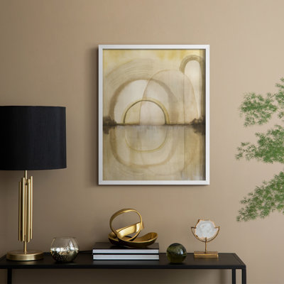 Soft Golden Reflections I Framed Print - Solid Wood