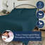 Drap plat 100% coton biologique Perecale Bedding, 400 fils au pouce carré, certifié GOTS-101712032-101712028